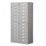 24 Drawers Epoxy Powder Finish Metal File Storage Cabinets For Office for sale