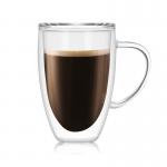 Lightweight Double Glazed Coffee Cups , Dishwasher Safe Pyrex Coffee Cups