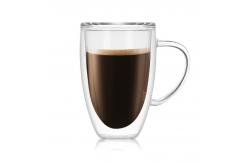 China Lightweight Double Glazed Coffee Cups , Dishwasher Safe Pyrex Coffee Cups supplier