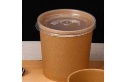 China Logo Printing Noodle Disposable Paper Soup Cups With Lid supplier