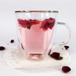 Round Christmas Drinking Glasses , Customized Latte Double Layer Glass Cup