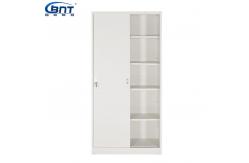 China Office 2 Sliding Door Document Storage Vertical Filing Cabinets supplier