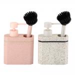 2N1 Kitchen Terrazzo Soap Dispenser Matched Color ABS Pump Head Kitchen Caddy Kitchen Sink Organizer Utensil Caddy for sale