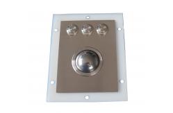China Waterproof Stainless Steel Optical Trackball Pointing Device Ruggedized Stainless Buttons supplier