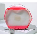 Frosted CPE White LDPE Ribbon Plastic  Drawstring Bags For Snacks Packaging