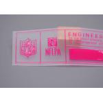 Customized Transparent TPU Printing Shiny Silicone Logo For Clothing