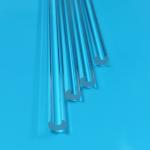 Semi Circular Groove Fused Quartz Substrate 4×3.6×185mm Precision Machined