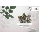 Black smoke crystal Resin Boarding Dice Set  dnd dice for sale