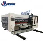 2 Color Corrugated Box Flexo Printer With Die Cutter 15T for sale