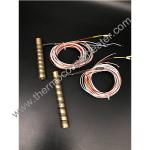 Brass Electric Hot Runner Coil Heater With J Type Thermocouple for sale