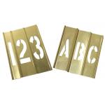 Spray Painting Metal Letter Stencils , Rectangle Shape Brass Letter Stencils for sale