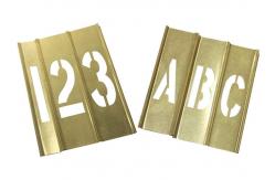 China A - Z 46pcs Brass Interlocking Number Stencils Marine Use supplier