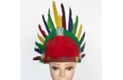 China Indian headdress, ground anfield dress party outfit, feather headdress, chief hat. supplier