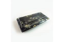 China OEM PS Plastic Disposable Sushi Tray With Anti Fog Lid supplier