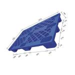 1270x750 Warehouse Plastic Pallet Snap Lock 1500Kg Static HDPE for sale