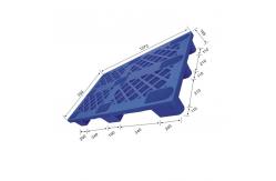 China 1270x750 Warehouse Plastic Pallet Snap Lock 1500Kg Static HDPE supplier