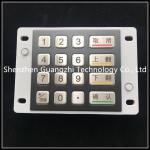 Black Metal Numeric Keypad Ip67 Anti Salt Spray Corrosion For Outdoor Use for sale