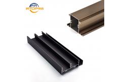 China Glossy Anodizing Black Window Aluminium Profile Custom Shapes And Length supplier