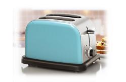 China Plastic Brushed Steel Toaster 2 Slice Toaster Breakfast Machine supplier