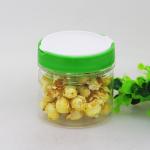 400ml Flip Top Plastic Easy Open Lid Dried Food Jars With Labeling LOGO for sale