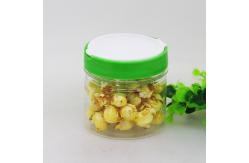 China 400ml Flip Top Plastic Easy Open Lid Dried Food Jars With Labeling LOGO supplier