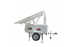 China Solar Security Surveillance Trailer With 4K Cameras For Temporary Engineering Security supplier