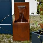 Create Unique Outdoor Oasis Corten Steel Water Feature Customizable for sale