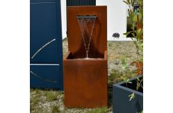 China Create Unique Outdoor Oasis Corten Steel Water Feature Customizable supplier