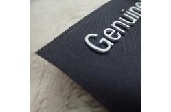 China Washable Printing Black Ribbon 3cm Clothing Tags Labels supplier