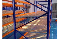 China Warehouse Picking System Case Carton Flow Rack With Plastic Gravity Roller Track supplier
