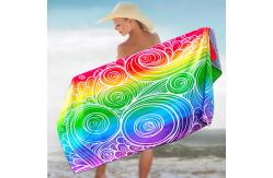 China Rectangular Microfiber Beach Towel With High Absorbency And Nature Inspired Designs supplier