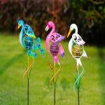 Colorful Solar Powered Garden Ornaments Decor Bird Lighting LED for sale