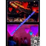 1m Heart  Inflatable Decoration , Hanging Inflatable Wedding Decorations
