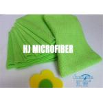 Green Polyester / Polyamide Big Pearl Jacquard Pattern Microfiber Cleaning Cloth With Strong Absorption for sale
