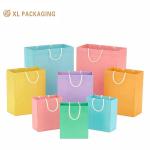 Luxury Custom Logo Brand Large Garments Shopping Paper Bags Clothing Shoes Recyclable Packaging for Men Women Paper Bags with twisted paper handle for sale