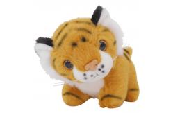 China EN71 25cm Simulation Tiger Stuffed Doll With Polypropylene Cotton Filling supplier