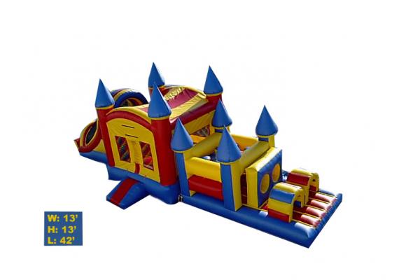 inflatable obstacle course / inflatable castle  obstacle course for kids playing