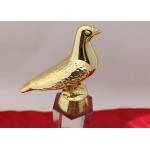 Custom Logo Crystal Trophy Cup Three Sizes Optional With Resin Pigeon