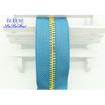26 Inch Open Ended Long Chain Zipper Bright Tape Golden Metal Teeth For Bag And Garments for sale