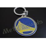 Circle Design Bridge Metal Key Chains Metal Key Fobs Hard Enamel Customize Logo