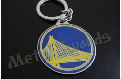 China Circle Design Bridge Metal Key Chains Metal Key Fobs Hard Enamel Customize Logo supplier