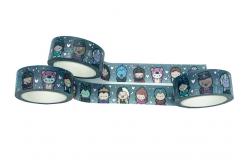 China 10m CMYK Print Silver Foil Washi Paper Tape supplier