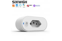 China 2200W ABS Wireless Remote Control Socket White Remote Control Electrical Outlet supplier