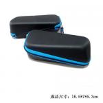 PU Leather  Oblique zipper EVA Portable Glasses Case Multicolor Skeletal for sports for sale