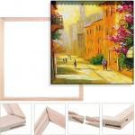 Customizable Logo Canvas Prints Wood Frame Canvas Stretching Bars For Oil Paintings for sale