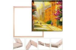 China Customizable Logo Canvas Prints Wood Frame Canvas Stretching Bars For Oil Paintings supplier