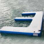 Custom Inflatable Floating Dock Inflatable Air Pontoon Yacht Boat Water Docks Platform for sale