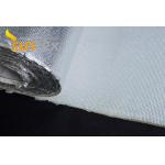 China Heat Reflective 0.4mm 550C Aluminum Coated Fiberglass Fabric Insulation for sale
