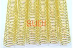 China 4:1 Gold 12 Plated Spiral Bound Coil supplier