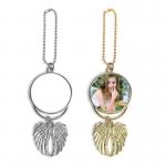 Personalized Metal Angel Wing Christmas Ornaments For Sublimation for sale